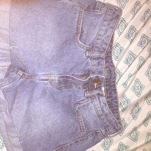 Denim shorts